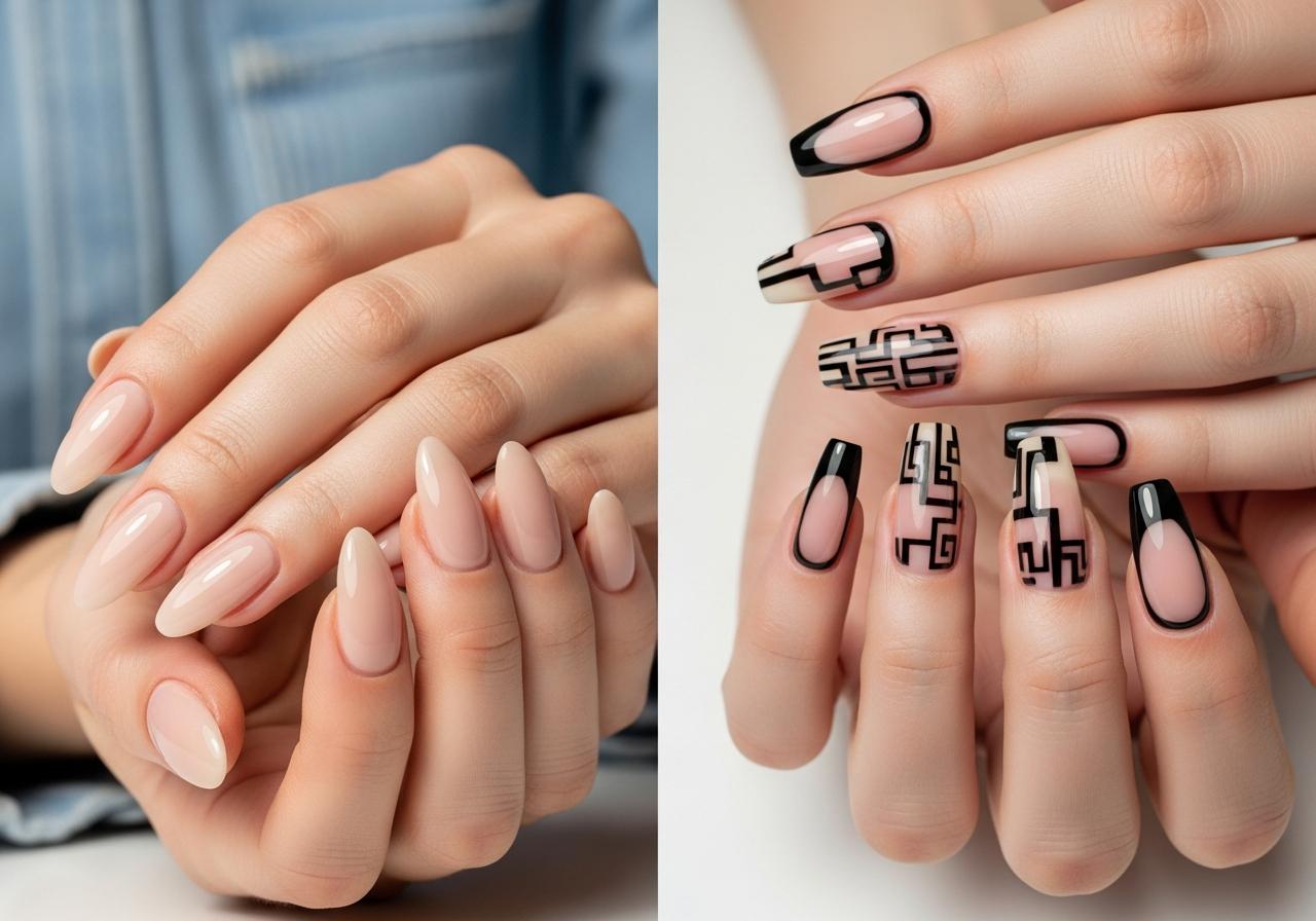 Almond vs Coffin Nail Shapes