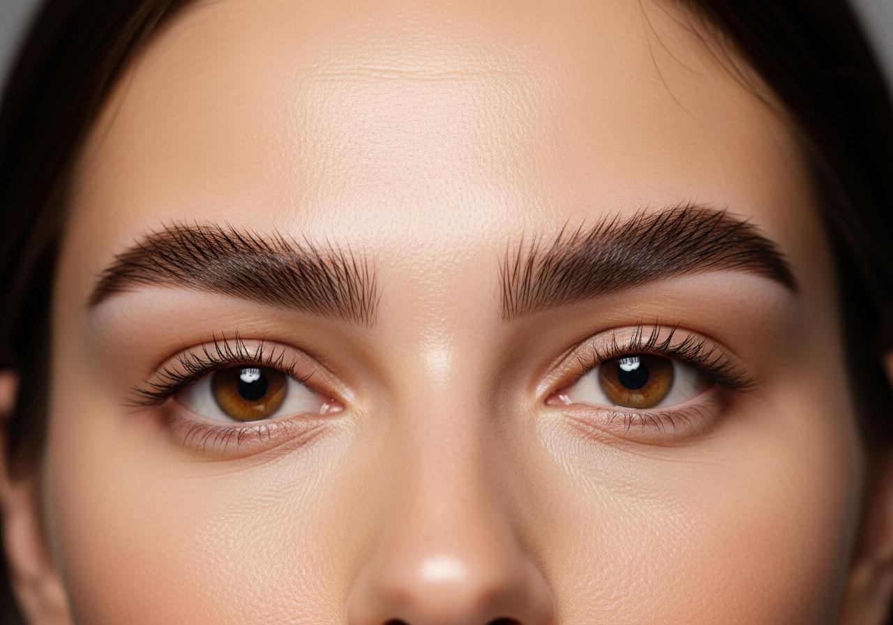 Brow Shapes for Oval Faces
