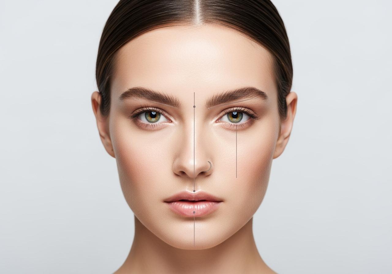 Eyebrow Mapping by Face Shape