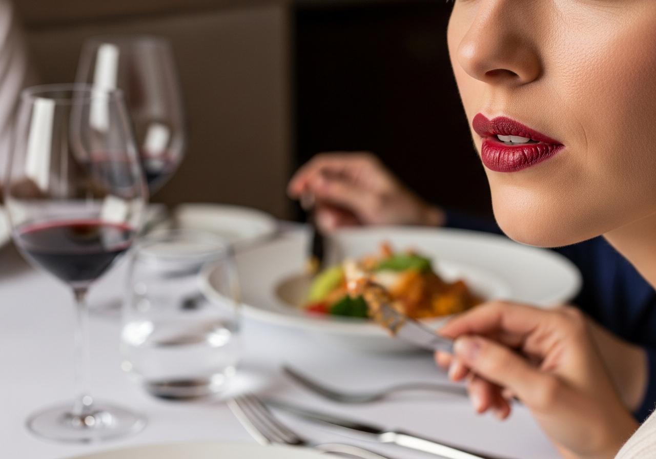 Make Lipstick Last Through Dinner