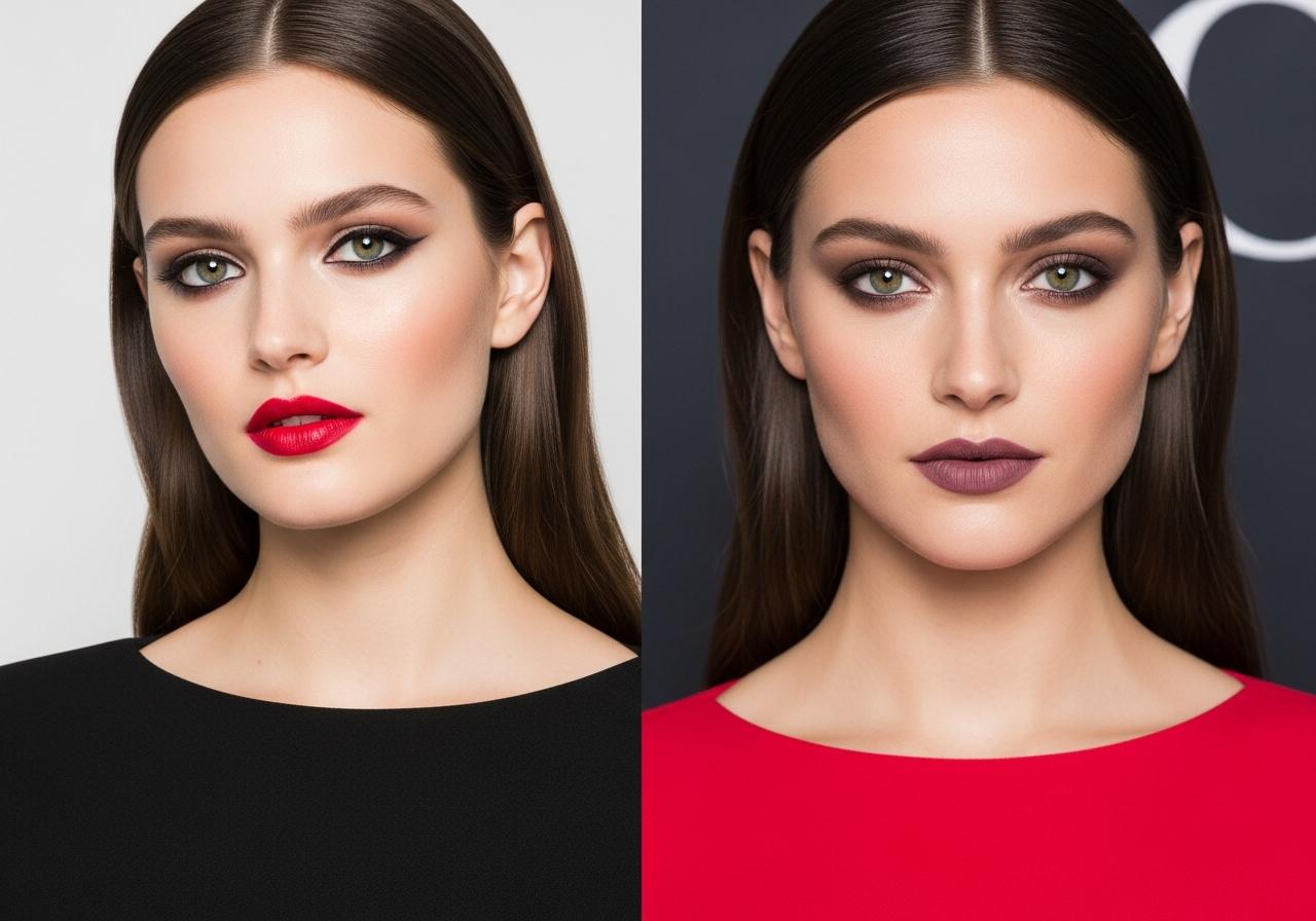 Makeup to Match Dress Colors