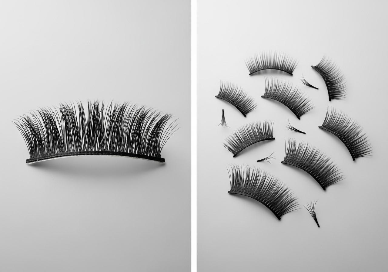Strip vs Individual Lashes