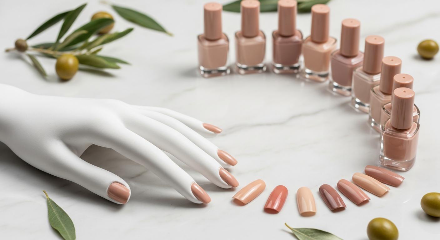 The Most Flattering Nude Nail Shades for Olive Skin Tones