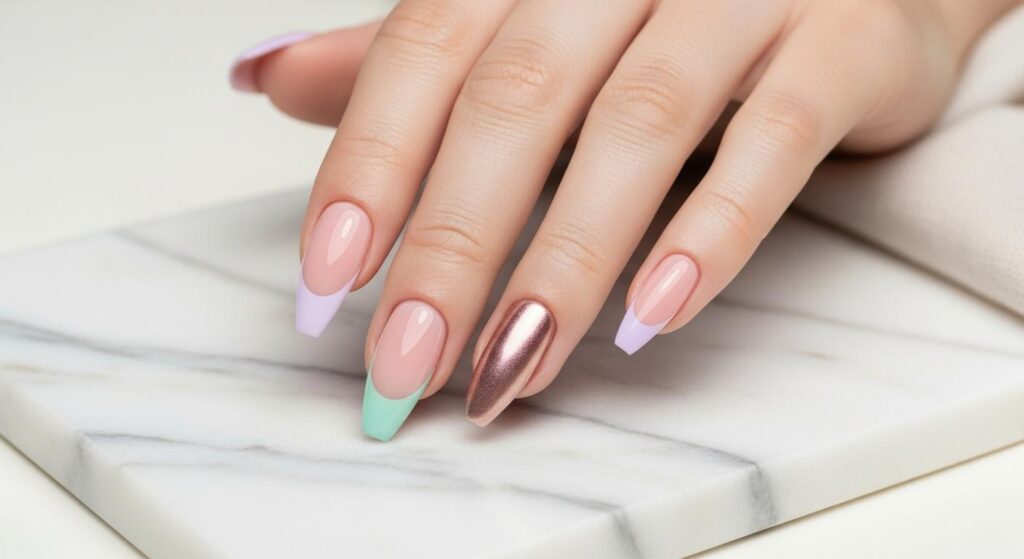 French Manicure Modernized: The New Shapes, Finishes, and Soft Color Twists